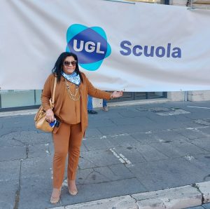 Ornella Cuzzupi manifestazione UGL Scuola